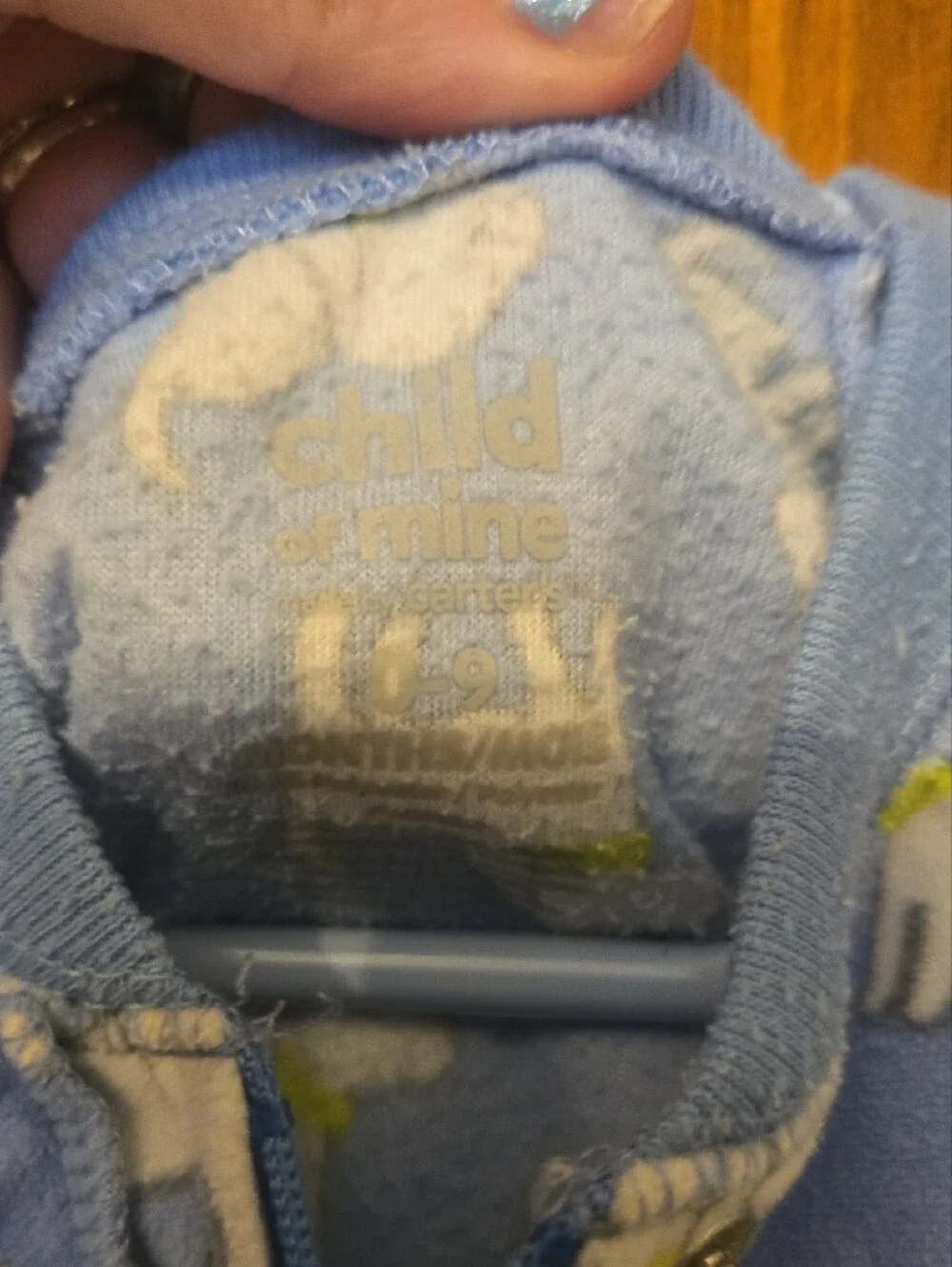 Blue Baby Puppy Print Sleep Gown - Unbranded